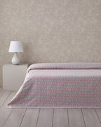 Bright Floral Ecosoft Double Size Summer Blanket 200x220 cm Pink