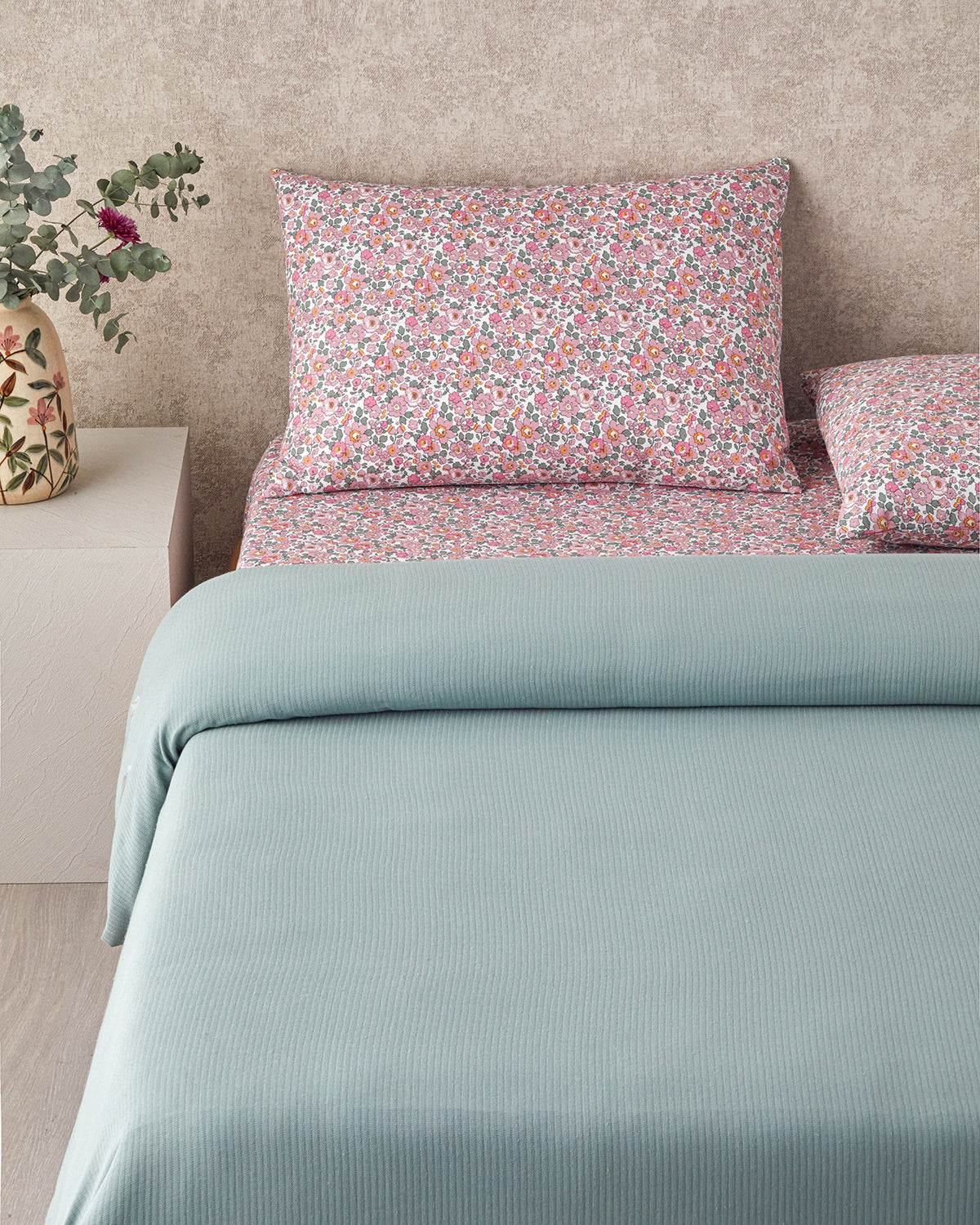 Soft Summer Blanket Set Pink - Double 200x220 cm (view 2)