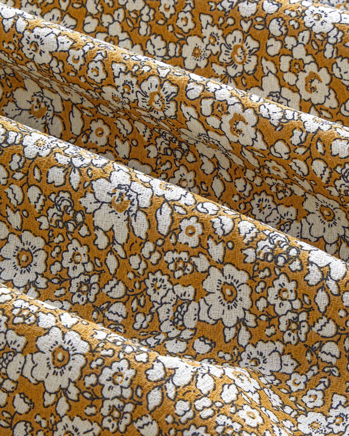 Spring Petal Printed Summer Blanket Set Yellow (view 5)