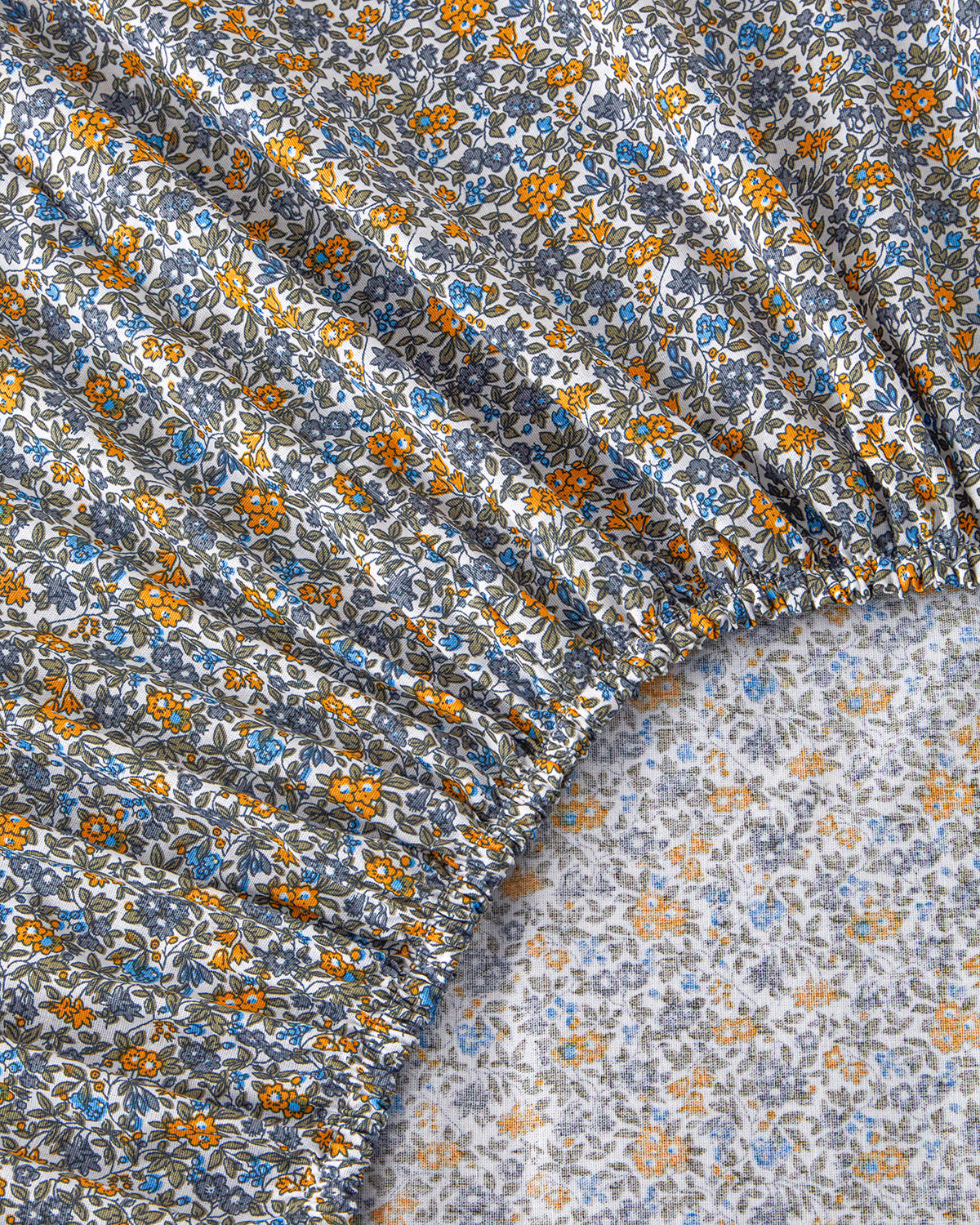 Spring Petal Printed Summer Blanket Set Yellow (view 6)