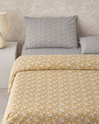 Spring Petal Printed Summer Blanket Set Yellow (view 8)