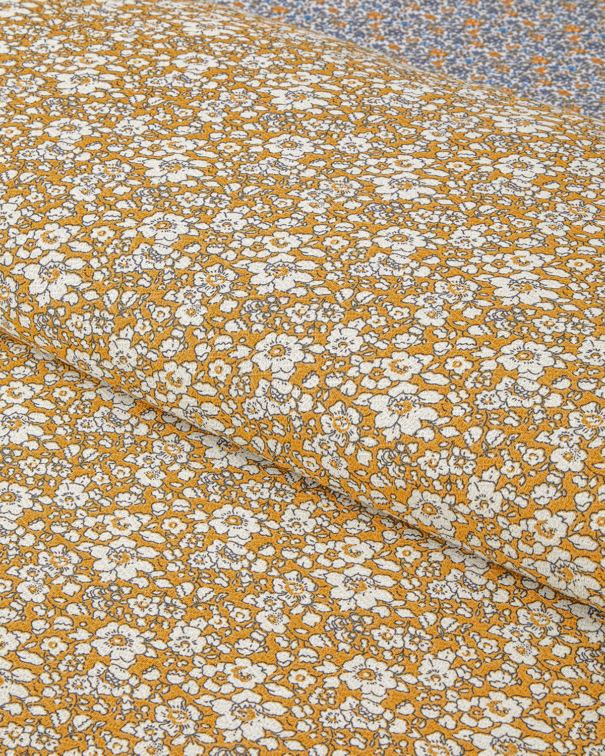 Spring Petal Printed Summer Blanket Set Yellow (view 9)