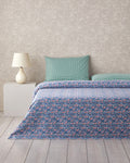Petit Chamomile Printed Summer Blanket Set Pink - Single 150x220 cm