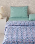 Petit Chamomile Printed Summer Blanket Set Pink (view 8)