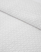 Noble Elegance Jacquard Double Ruffled Summer Blanket 200x220 cm White (view 3)