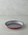 Baker’s Choice Carbon Steel Tart Cake Mold 28x4 cm Red