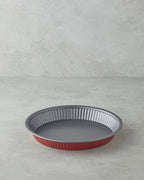 Baker’s Choice Carbon Steel Tart Cake Mold 28x4 cm Red