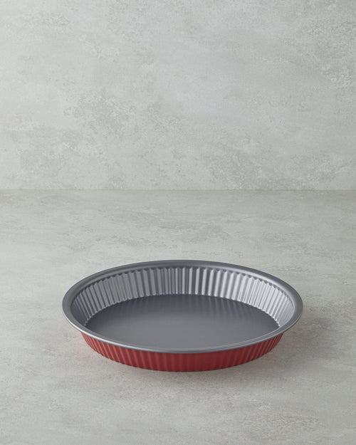 Baker’s Choice Carbon Steel Tart Cake Mold 28x4 cm Red