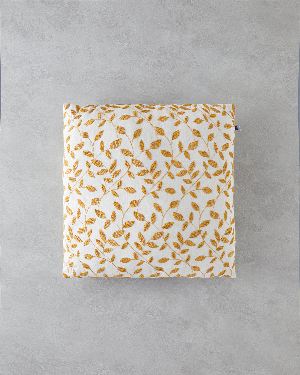 Shine Line Toss Pillow Cover 42x42 cm Mustard