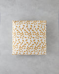 Shine Line Toss Pillow Cover 42x42 cm Mustard