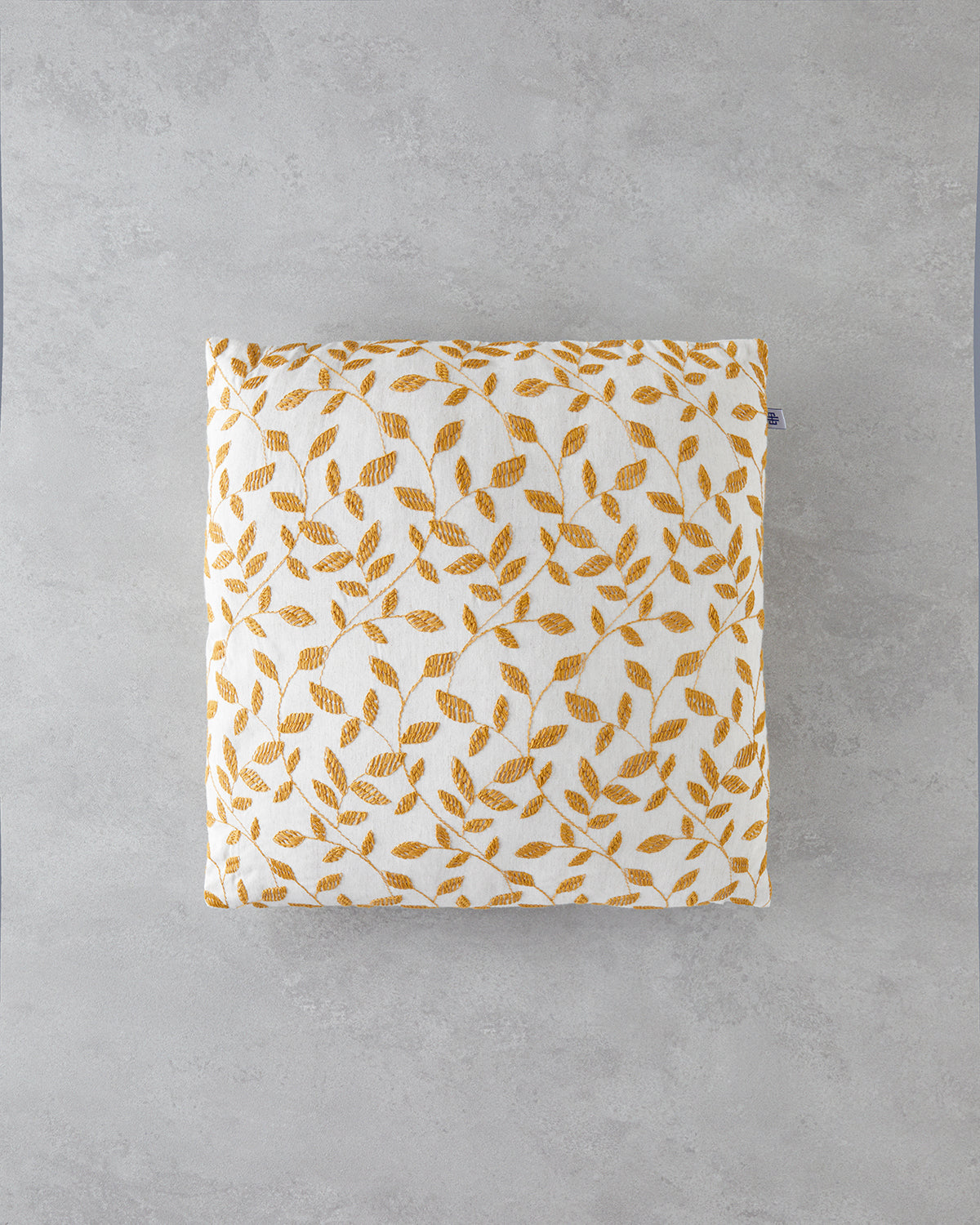 Shine Line Toss Pillow Cover 42x42 cm Mustard