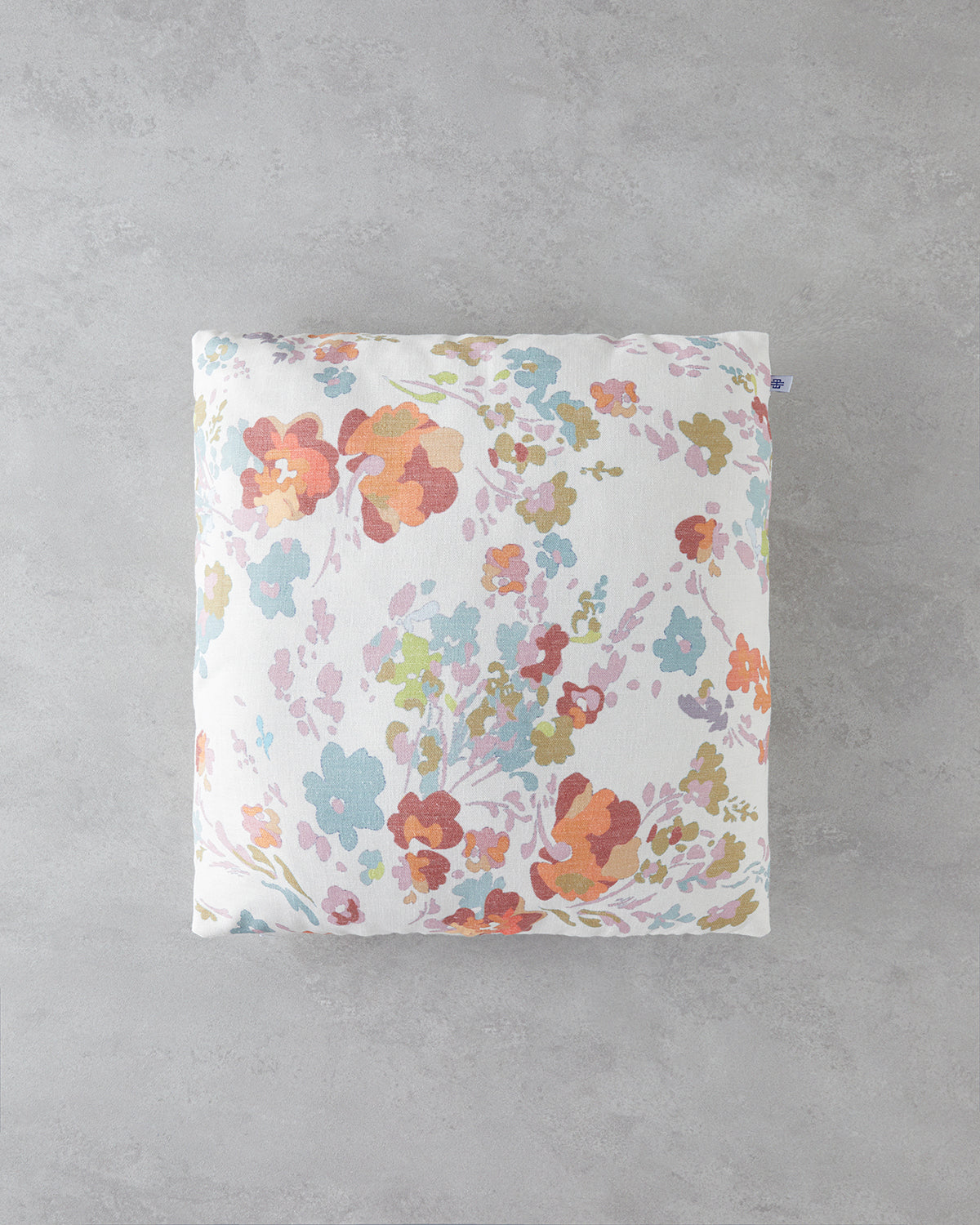 Flower Toss Pillow Cover 45x45 cm Multicolor