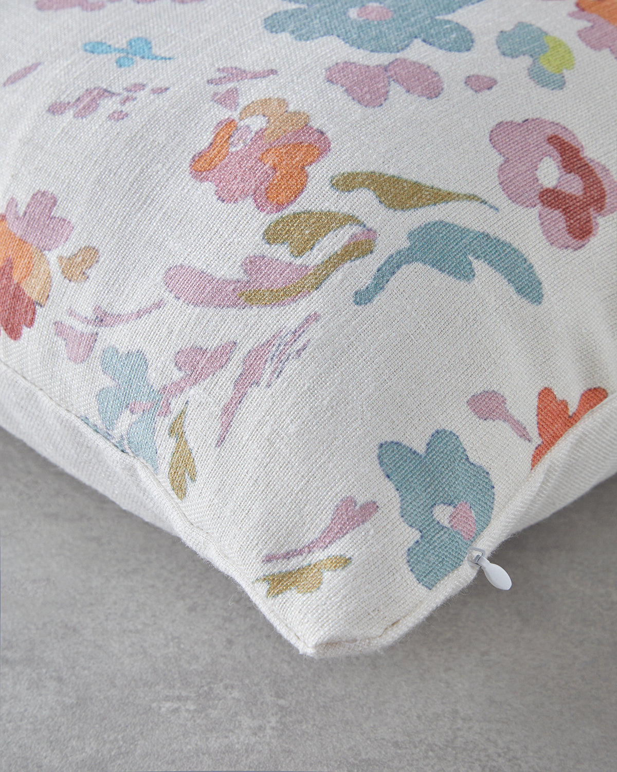Flower Toss Pillow Cover 45x45 cm Multicolor (view 2)