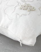 Buds Embroidered Decorative Cushion 33x50 cm Ecru (view 2)