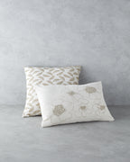 Buds Embroidered Decorative Cushion 33x50 cm Ecru (view 3)