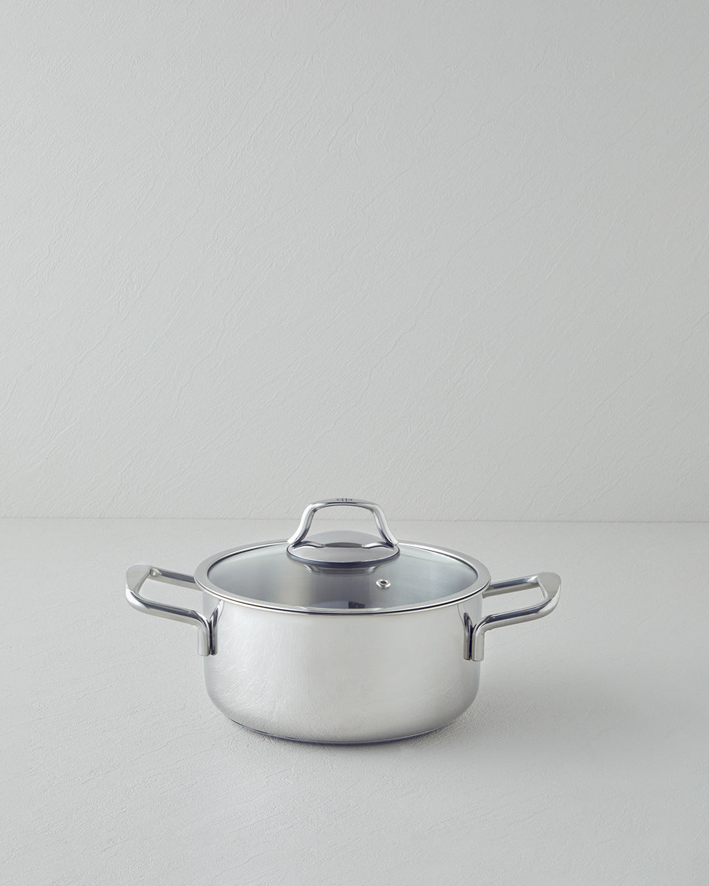 Glow Steel Deep Pot Silver - 16x10 cm