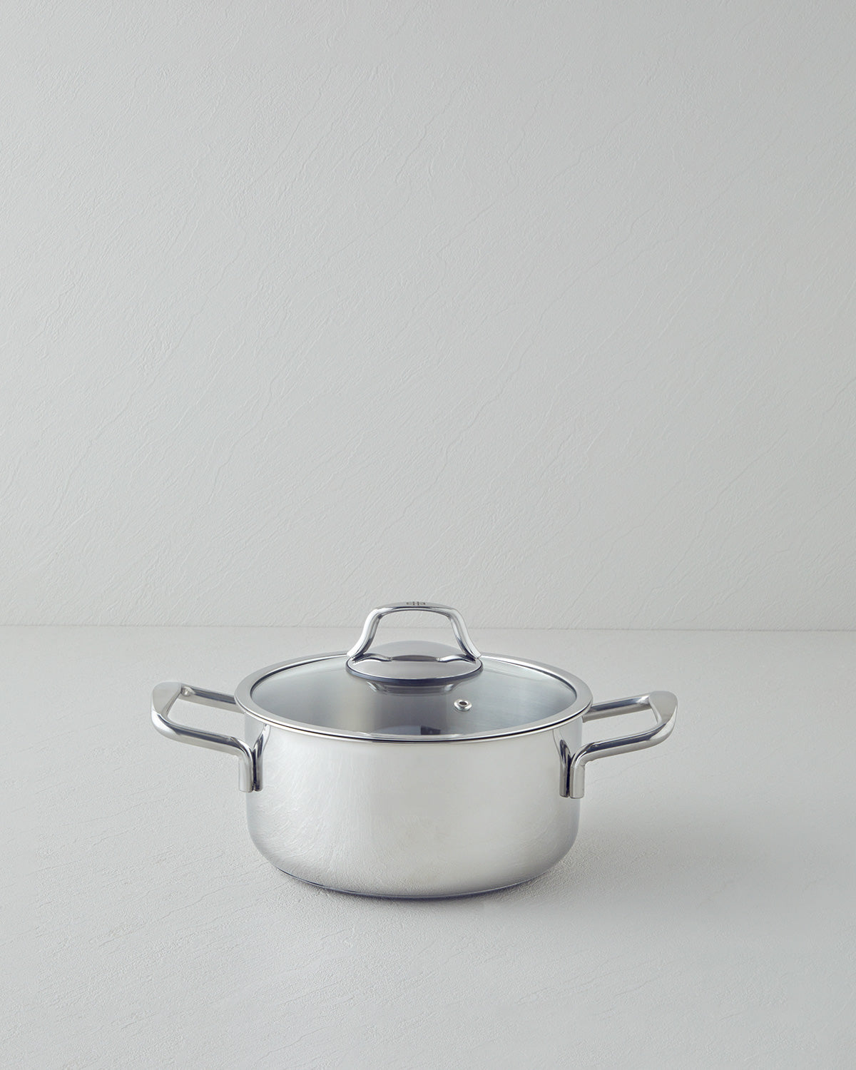 Glow Steel Deep Pot Silver - 16x10 cm