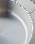 Glow Steel Shallow Pot 24x6 cm Silver (view 3)