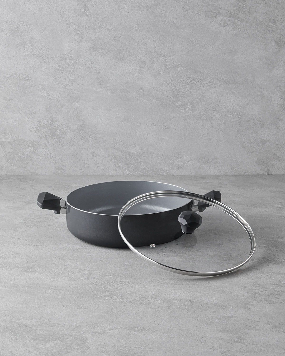 CeraWell Shallow Pot 26 cm Black (view 2)