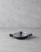 CeraWell with Cover Omelet Pan 20 cm Black