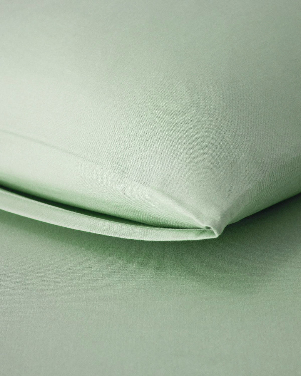 Plain Cotton Fitted Sheet Set Hydrangea - Green - King 180x200 cm (view 3)