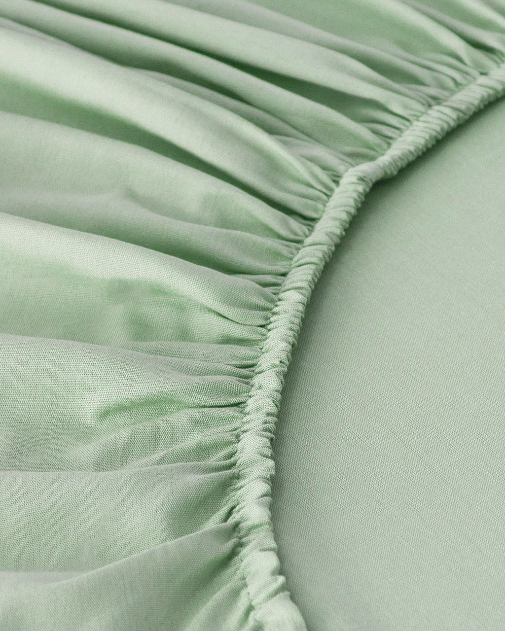 Plain Cotton Fitted Sheet Set Hydrangea - Blue - Single 100x200 cm (view 4)