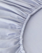 Plain Cotton Fitted Sheet Set Hydrangea (view 19)