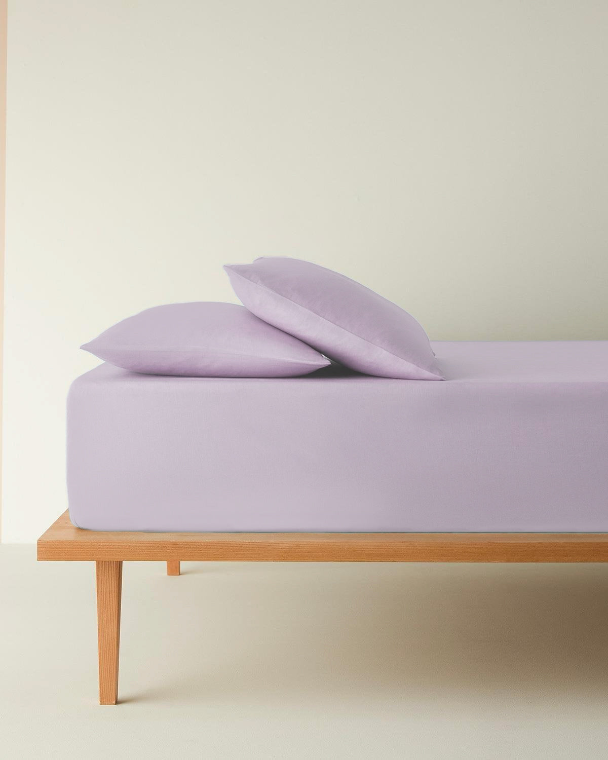 Plain Cotton Fitted Sheet Set Hydrangea (view 28)