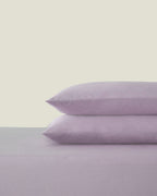 Plain Cotton Fitted Sheet Set Hydrangea (view 29)