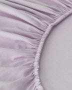 Plain Cotton Fitted Sheet Set Hydrangea (view 31)
