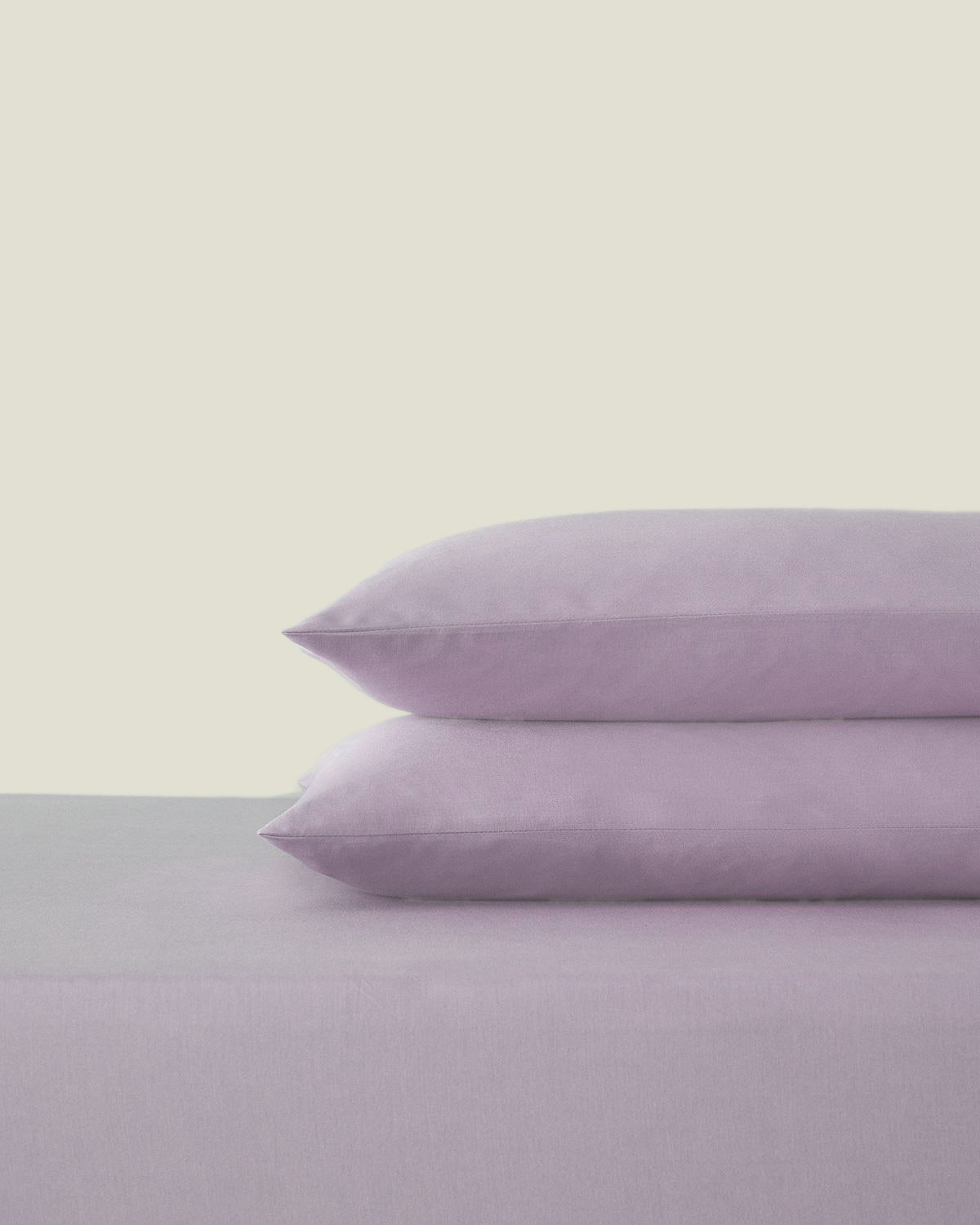 Plain Cotton Fitted Sheet Set Hydrangea (view 33)