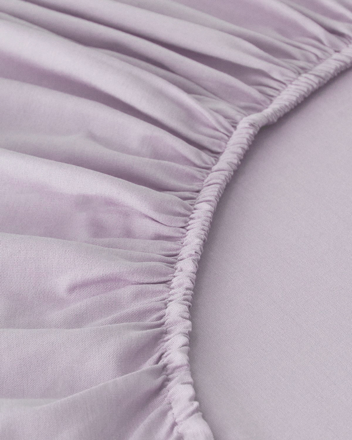 Plain Cotton Fitted Sheet Set Hydrangea (view 35)