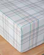 Cotton Fitted Sheet Green - Blue (view 8)