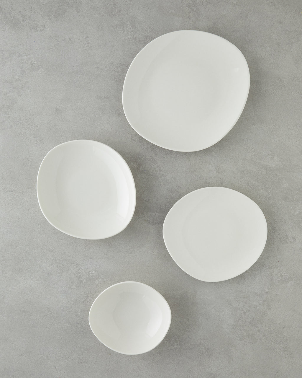 Shape Porcelain Table Set 8 Pieces, 2 Servings White (view 2)