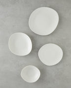 Shape Porcelain Table Set 8 Pieces, 2 Servings White (view 2)