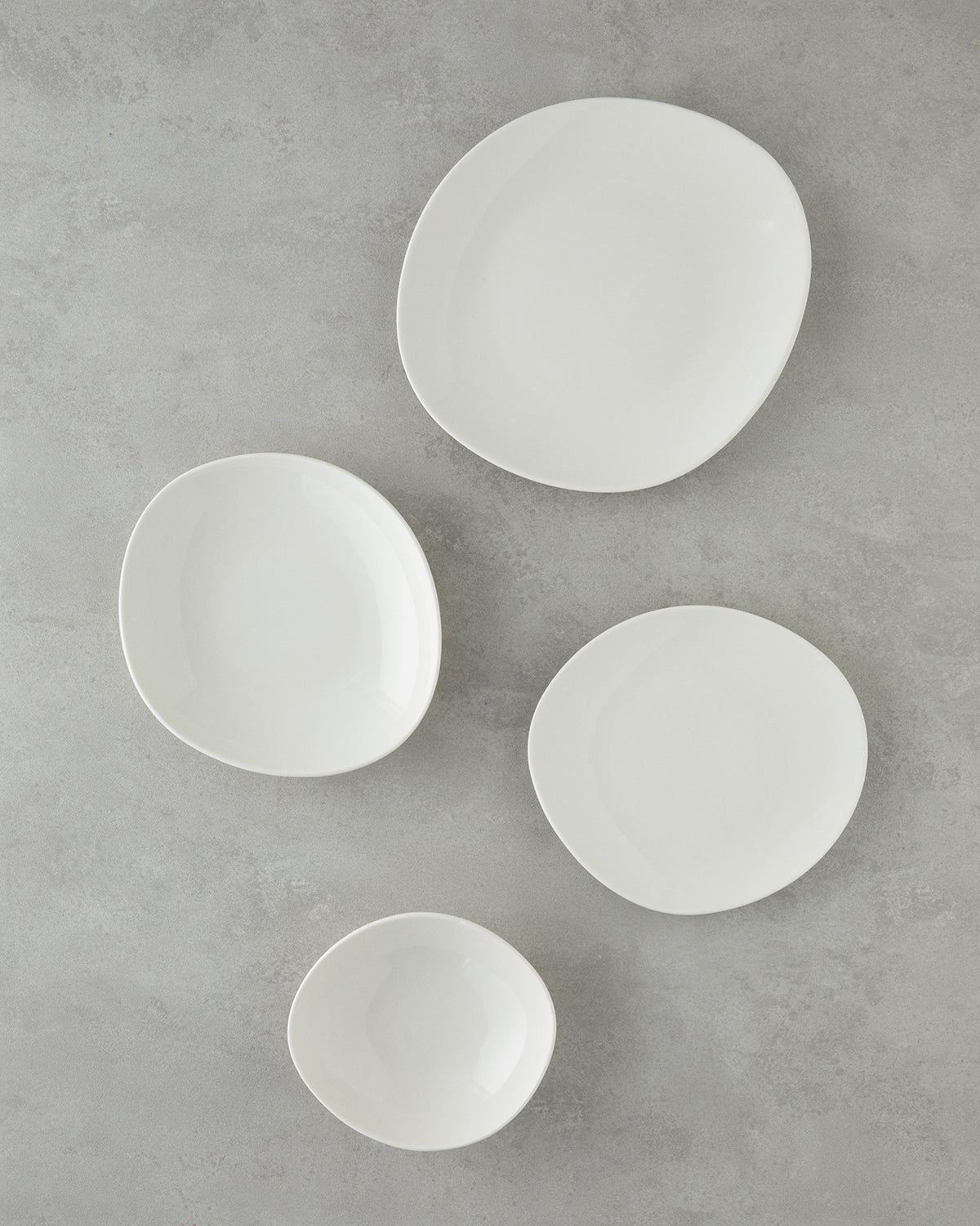 Shape Porcelain Table Set 8 Pieces, 2 Servings White (view 2)