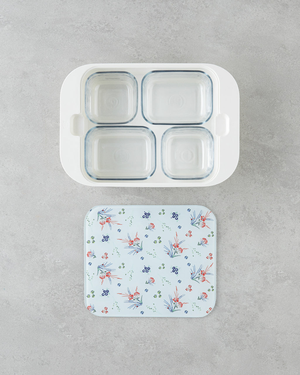 Melamine 4 pcs Breakfast Container 30x21 cm Colored (view 4)