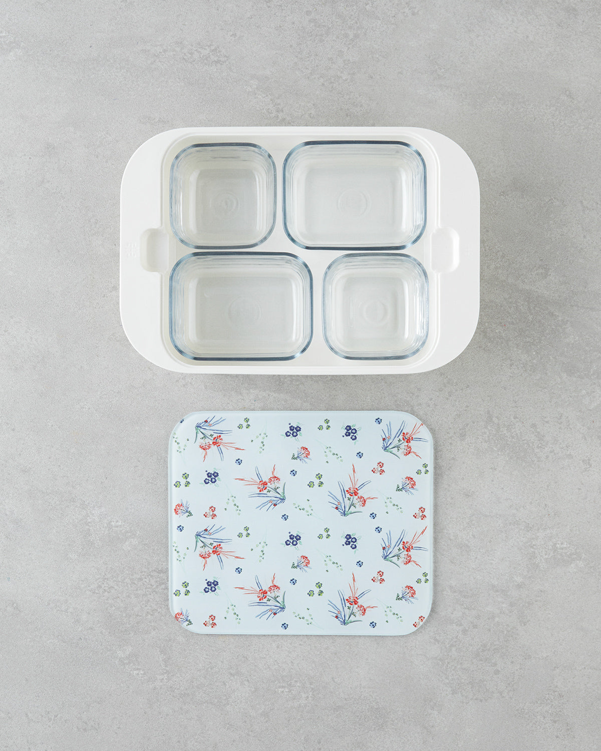 Melamine 4 pcs Breakfast Container 30x21 cm Colored (view 4)