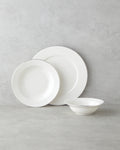 Parma Porcelain Table Set 12 Pieces, 4 Servings Silver