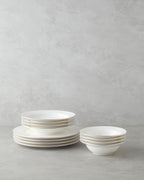 Parma Porcelain Table Set 12 Pieces, 4 Servings Silver (view 2)