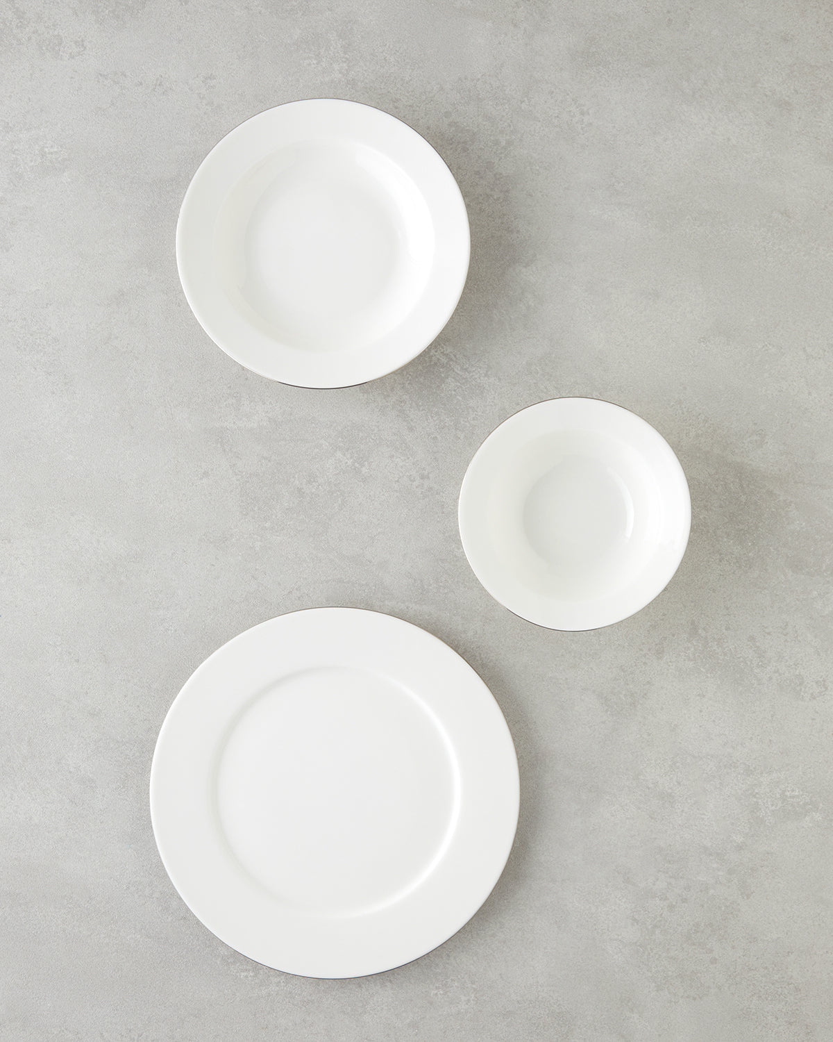 Parma Porcelain Table Set 12 Pieces, 4 Servings Silver (view 3)
