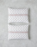 Floral Lines Easy Iron 2 pcs Pillowcase 50x70 cm Pink