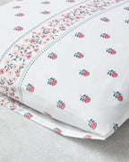 Floral Lines Easy Iron 2 pcs Pillowcase 50x70 cm Pink (view 3)