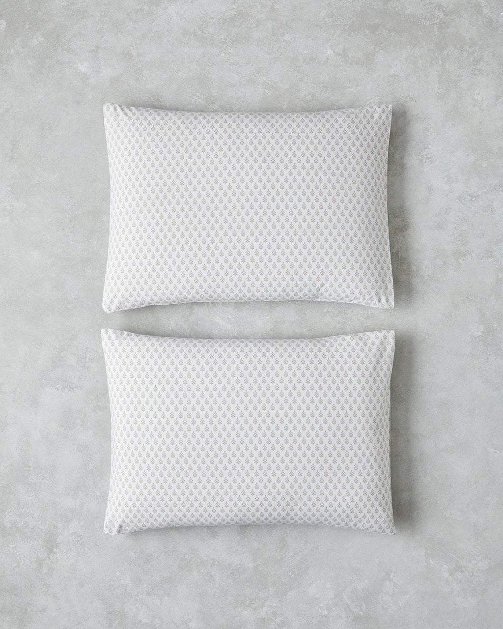 Pure Leaves Easy Iron 2 pcs Pillowcase 50x70 cm - Beige