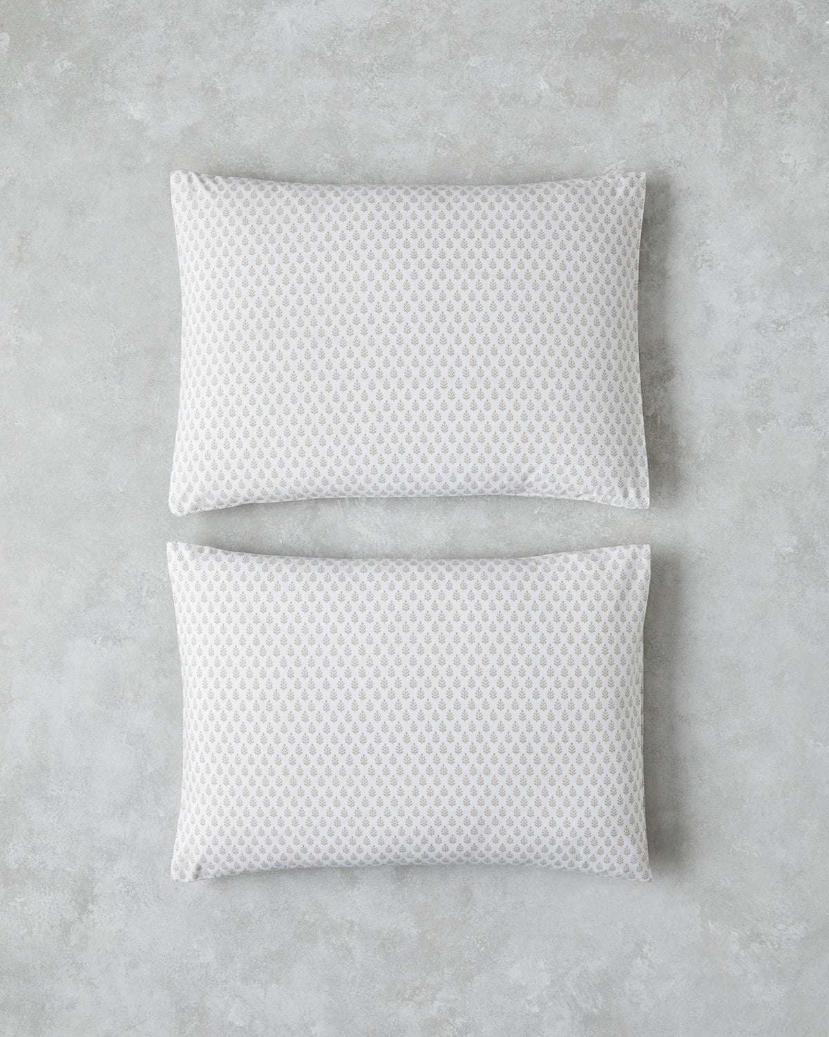 Pure Leaves Easy Iron 2 pcs Pillowcase 50x70 cm - Beige