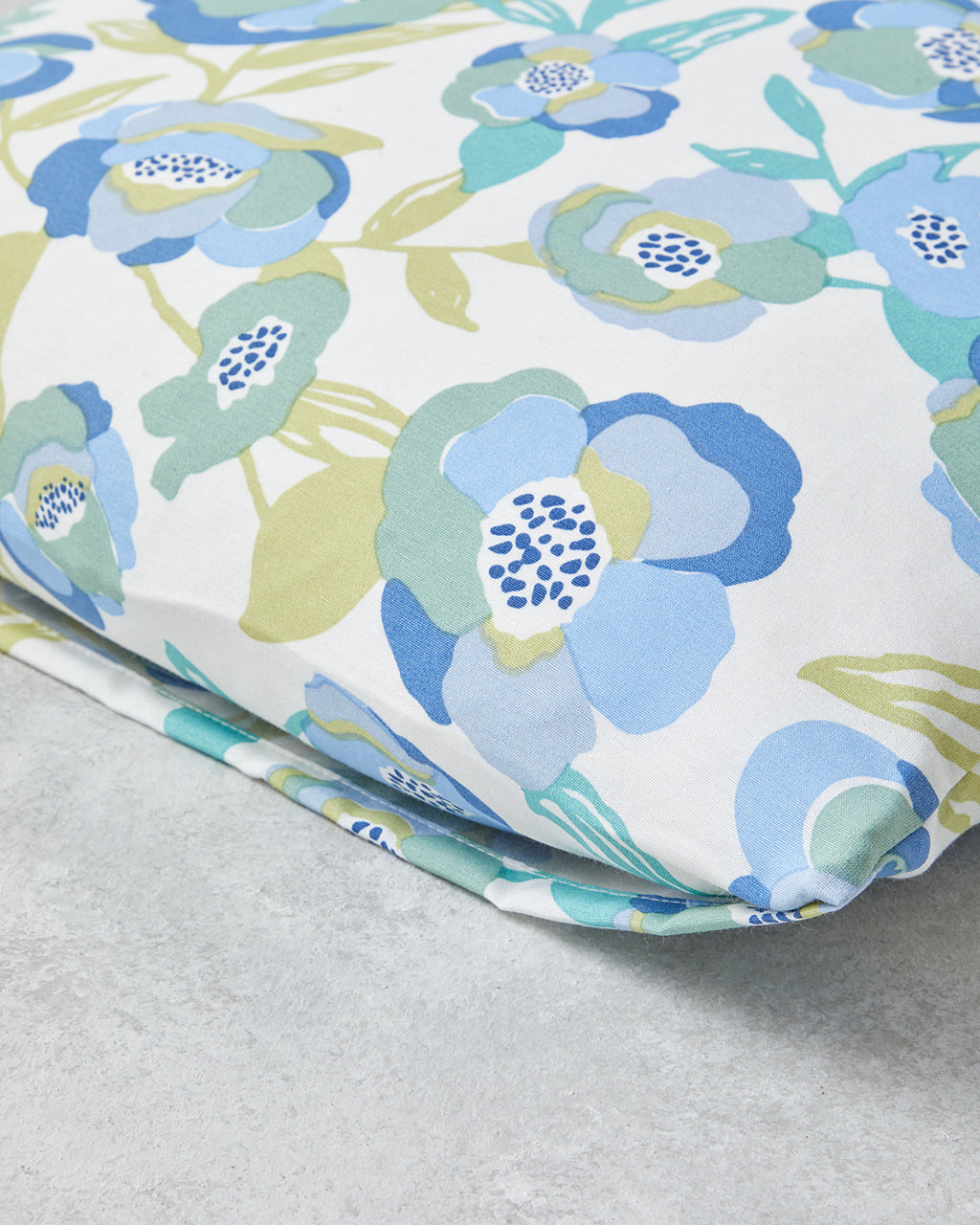 Summer Blooms Easy Iron 2 pcs Pillowcase 50x70 cm Blue (view 3)