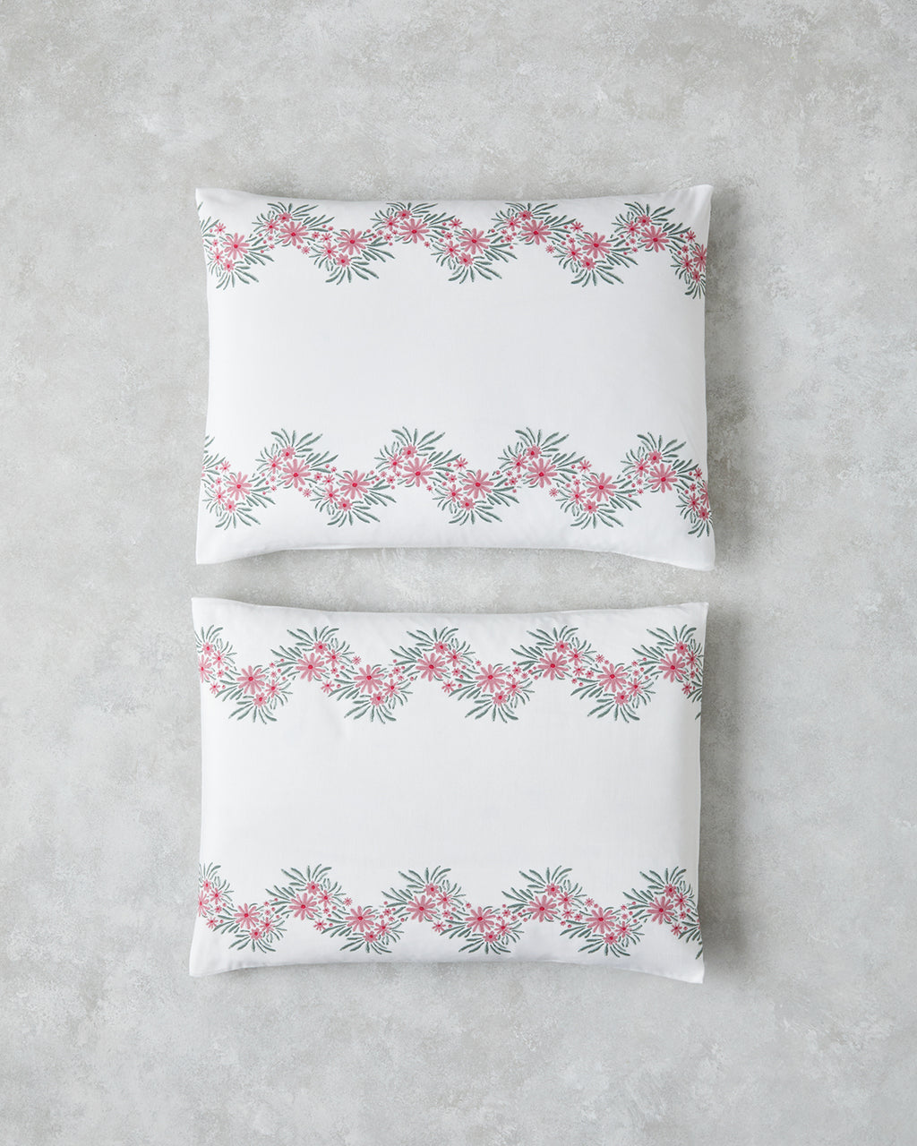 Daisy Garden Easy Iron 2 pcs Pillowcase 50x70 cm Pink