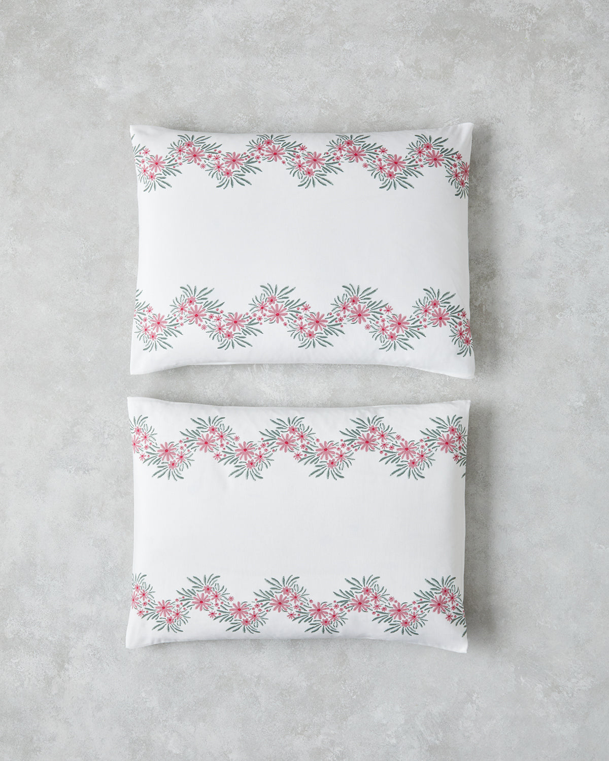 Daisy Garden Easy Iron 2 pcs Pillowcase 50x70 cm Pink