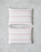 Daisy Stripes Easy Iron 2 pcs Pillowcase 50x70 cm Pink