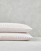 Daisy Stripes Easy Iron 2 pcs Pillowcase 50x70 cm Pink (view 2)